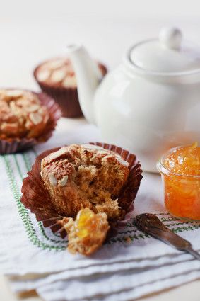 Gluten Free Muffins Orange Almond Coconut.